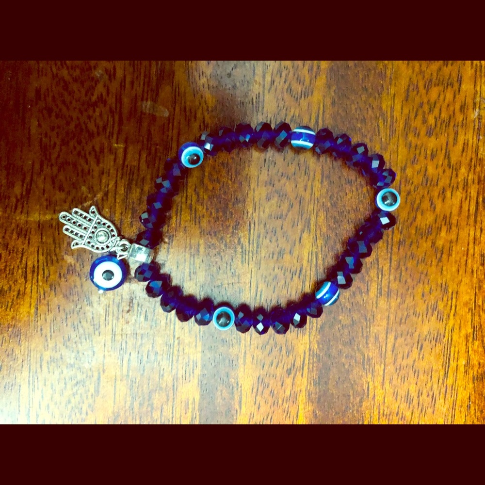 Hamsa beaded bracelet